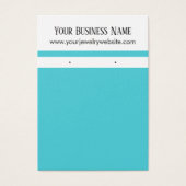 Kaarten voor turquoise Stripee Earring Holder Disp Visitekaartje (Voorkant)