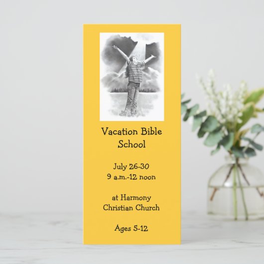 Kaarten VOOR VACATIEBARE SCHOOLINVITATIE (Staand voorkant)