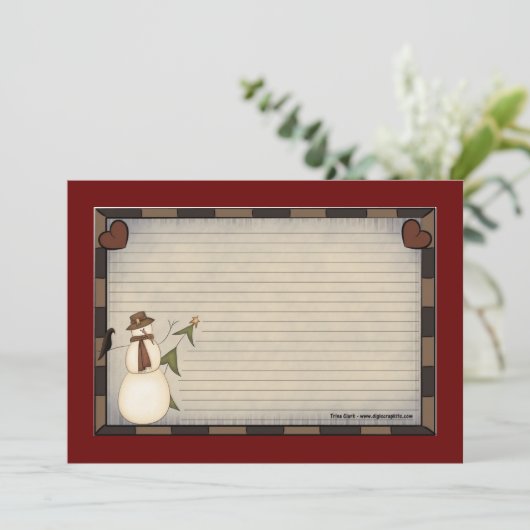 Kaarten voor vakantieontvangst (Staand voorkant)