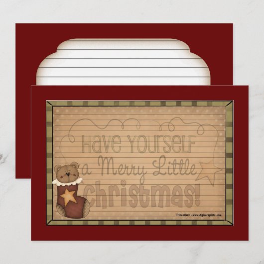 Kaarten voor vakantieontvangst (Voorkant / Achterkant)