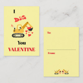 Kaarten voor Valentijn in klaslokaal Notitiekaartje