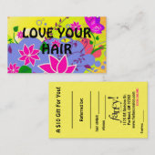 Kaarten voor verwijzing van client (Voorkant / Achterkant)