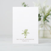 Kaarten voor vintage palm bestemming strand plaats (Staand voorkant)