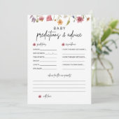 Kaarten voor voorspelling en advies van wilde Baby (Staand voorkant)