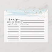 Kaarten voor waterverf Blue & Gold Vrijgezellenfee (Voorkant)