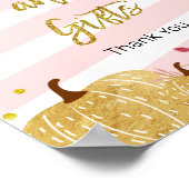 Kaarten voor Waterverf van pompoen en cadeautjes Poster (Hoek)