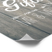 Kaarten voor weddenschappen en cadeautjes champagn poster (Hoek)