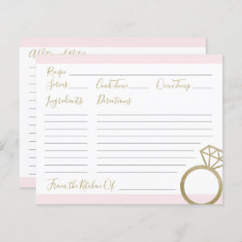 Kaarten voor weduwenroze en gouden recept