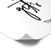 Kaarten voor Whimsical Calligraphy en Gifts Sign Poster (Hoek)