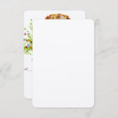 Kaarten voor Whimsical Flower Tree Wedding Respons RSVP Kaartje (Voorkant / Achterkant)