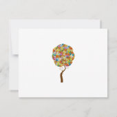 Kaarten voor Whimsical Flower Tree Wedding Respons RSVP Kaartje (Achterkant)