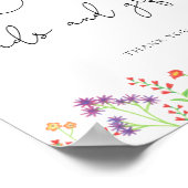 Kaarten voor wilde bloemen en geschenken poster (Hoek)
