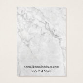Kaarten voor witte en grijze veraarder visitekaartje (Achterkant)
