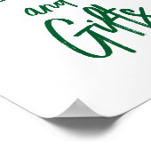 Kaarten voor zomeraardbeien Baby shower Poster (Hoek)