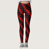 Kaarten voor zwart en rood afspelen leggings (Voorkant)