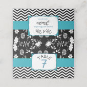 Kaarten voor zwarte en blauwe weddenschappen plaatskaartje (Buitenkant ongevouwen)