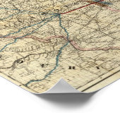 Kaarten waarop de Indiana te zien is Poster (Hoek)