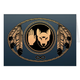 Kaarten Wolf Native Art Kaarten Metis