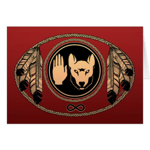 Kaarten Wolf Native Art Kaarten Metis