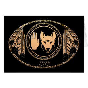 Kaarten Wolf Native Art Kaarten Metis