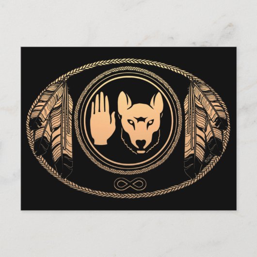 Kaarten Wolf Native Art Kaarten Metis (Voorkant)