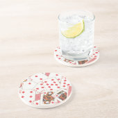 Kaarten Zandsteen Onderzetter (Zijkant)