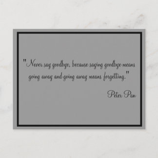 Kaarten zeggen nooit afscheid