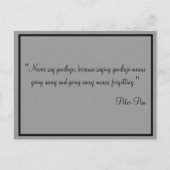 Kaarten zeggen nooit afscheid (Voorkant)