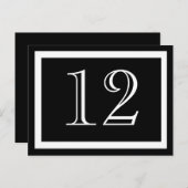 Kaarten zwart-wit tabelnummer (Voorkant / Achterkant)