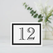 Kaarten zwart-wit tabelnummer (Staand voorkant)