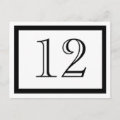 Kaarten zwart-wit tabelnummer (Voorkant)