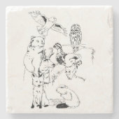 Kaartenbadge Stenen Onderzetter (Voorkant)