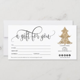 Kaartencertificaat kerstboomcadeau