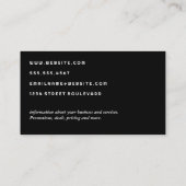 Kaartendiagram | Tegel Patroon Visitekaartje (Achterkant)