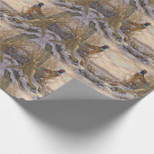 Kaartenkaarsen voor fazant cadeaupapier (Hoek)