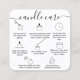 Kaartenkaart Hartelijk dank voor uw kaart met lief Vierkante Visitekaartje