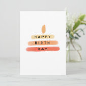 Kaartenkaartje voor uw arm bedankkaart (Staand voorkant)