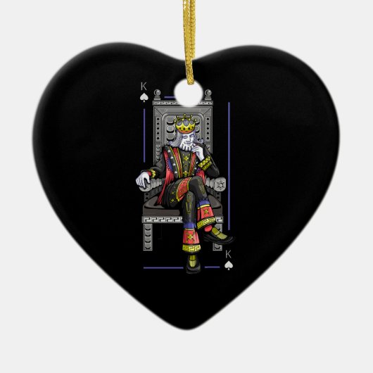 Kaartenkoning Keramisch Ornament (Voorkant)