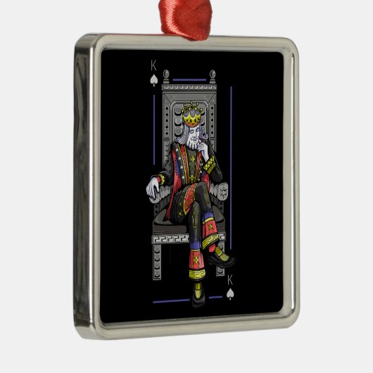 Kaartenkoning Metalen Ornament (Rechts)