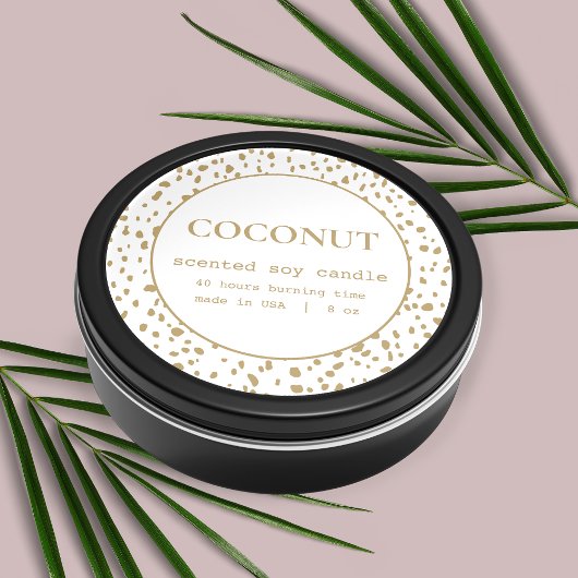 Kaartenlabel Dalmatiaans patroon ontwerp Ronde Sticker