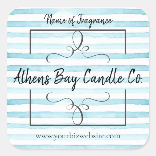 Kaartenlabel Vierkante Sticker (Voorkant)