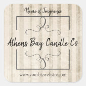 Kaartenlabel Vierkante Sticker (Voorkant)