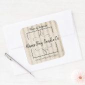 Kaartenlabel Vierkante Sticker (Envelop)