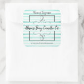 Kaartenlabel Vierkante Sticker (Tas)