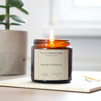 Kaartenlabel Vierkante Stickers beige