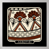 Kaartenplank Akrotiri Poster (Voorkant)