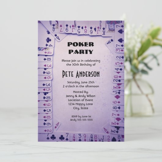 Kaartenpoker Kaart (Staand voorkant)