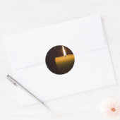 Kaartenvlam Ronde Sticker (Envelop)