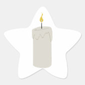 Kaartenvlam Ster Sticker (Voorkant)