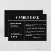 Kaartenzorg Dank u Verpakkende Kaart (Voorkant / Achterkant)